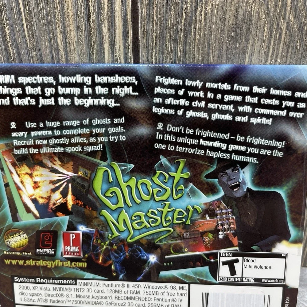 Ghost Master PC CD Rom Game Pc Video Game New SEALED